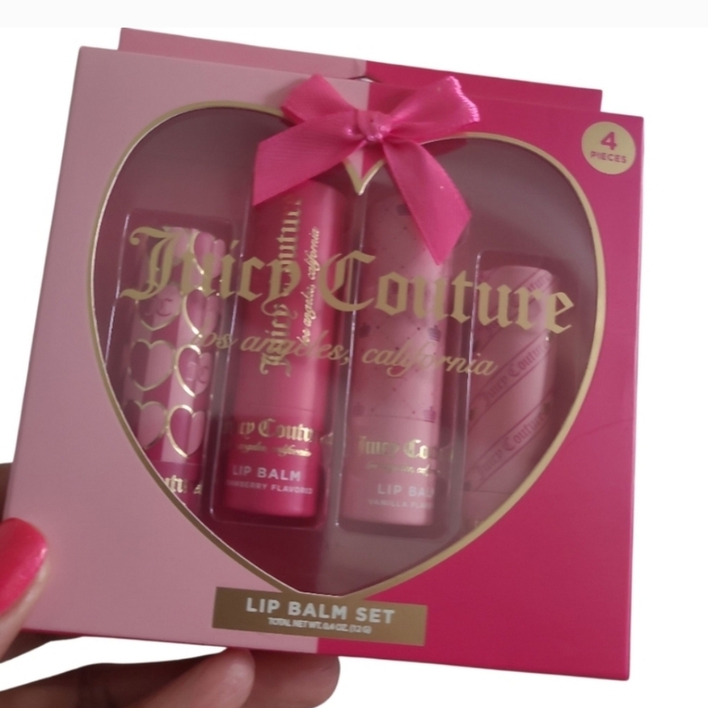💕HP💕Juicy Couture Pink Lip Balm Set